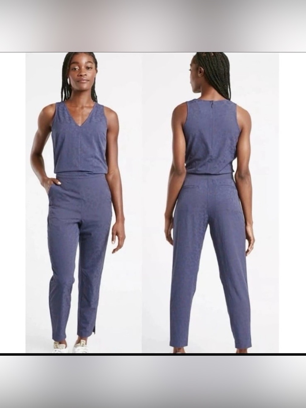 Athleta Brooklyn Textured Jumpsuit, Size 2 .